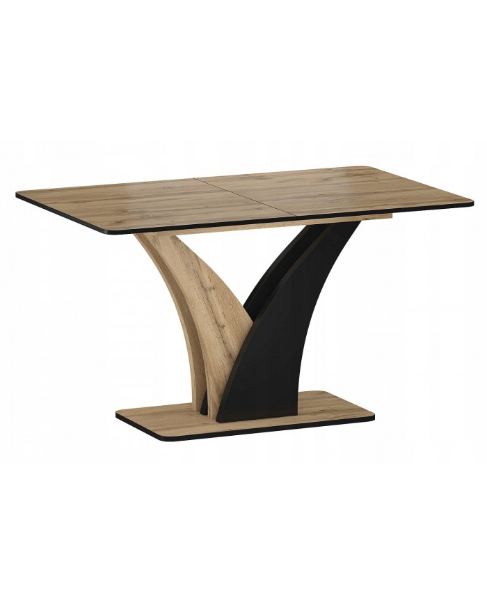 Table extensible Chêne Artisan/noir VANTO : REMISE 100.00€ PROMO IMMEDIATE .