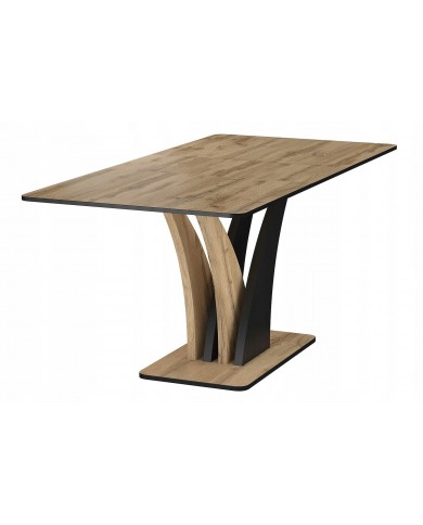 Table extensible Chêne Artisan/noir VANTO : REMISE 100.00€ PROMO IMMEDIATE .