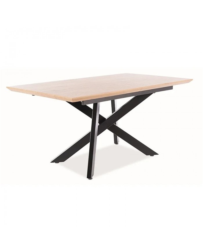 Table Extensible  Design Chêne/Noir CAPITOL : jusque 10 convives