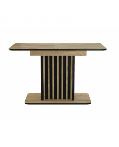 Table 8 couverts effet chêne artisan  MDF KENT - Livraison Offerte