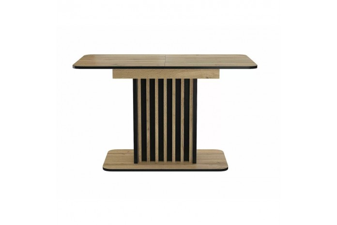 Table 8 couverts effet chêne artisan  MDF KENT - Livraison Offerte