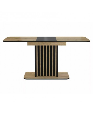 Table 8 couverts effet chêne artisan  MDF KENT - Livraison Offerte