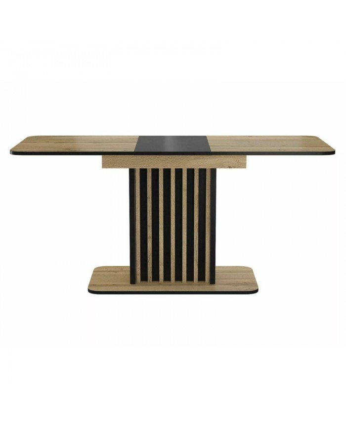 Table 8 couverts effet chêne artisan  MDF KENT - Livraison Offerte
