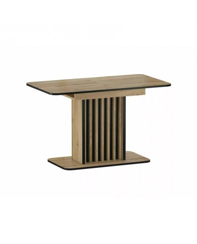 Table 8 couverts effet chêne artisan  MDF KENT - Livraison Offerte