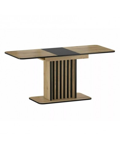 Table 8 couverts effet chêne artisan  MDF KENT - Livraison Offerte
