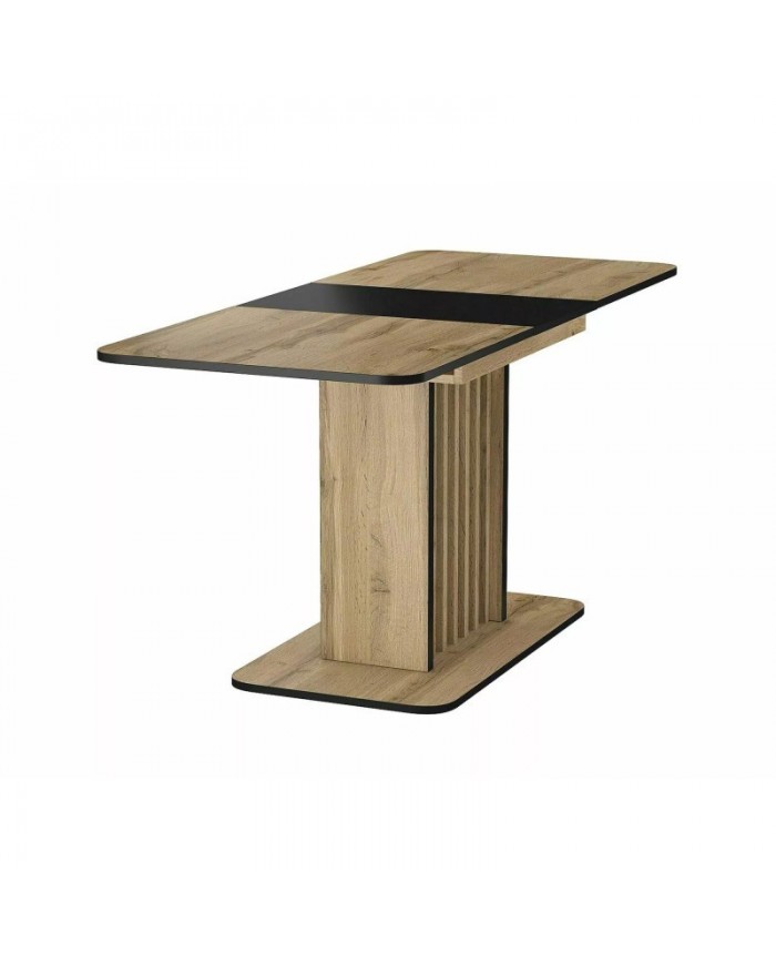 Table 8 couverts effet chêne artisan  MDF KENT - Livraison Offerte