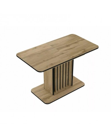Table 8 couverts effet chêne artisan  MDF KENT - Livraison Offerte