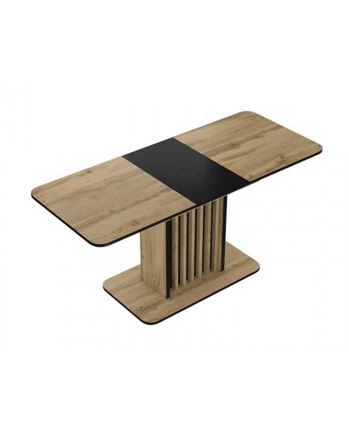 Table 8 couverts effet chêne artisan  MDF KENT - Livraison Offerte