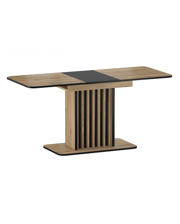 Table 8 couverts effet chêne artisan  MDF KENT - Livraison Offerte