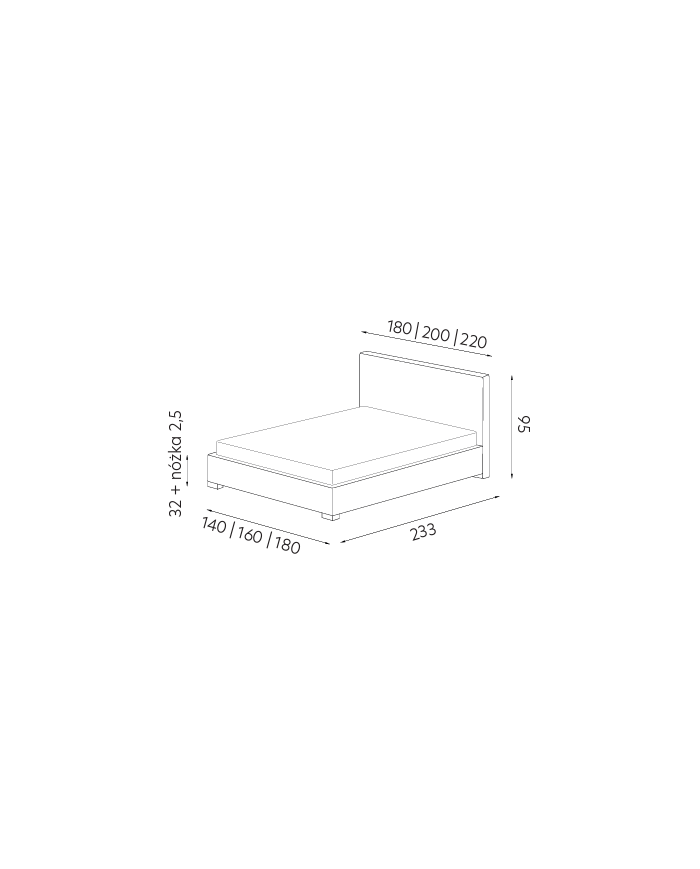 Lit Design Nubo - Confort et Élégance pour un espace en douceur