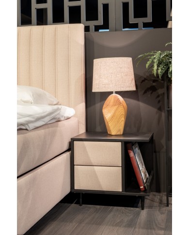 Table de chevet Libro 50x48x40 tissus de recouvrement au choix