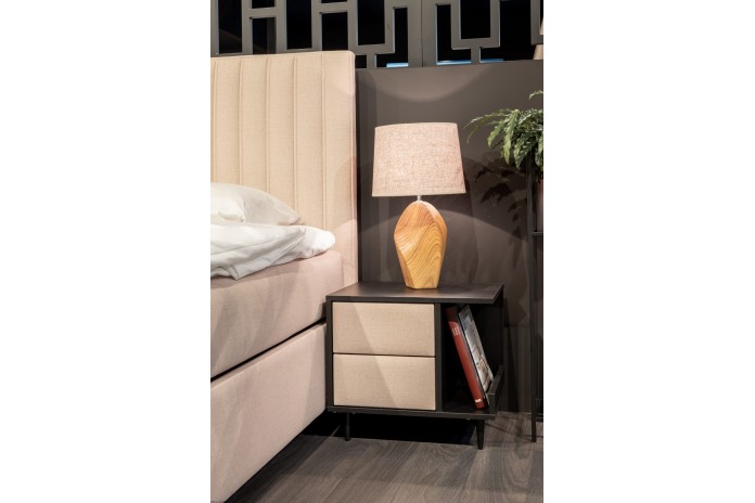 Table de chevet Libro 50x48x40 tissus de recouvrement au choix