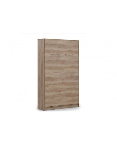 Armoire lit escamotable relevable vertical 120x200 cm chêne sonoma Premium