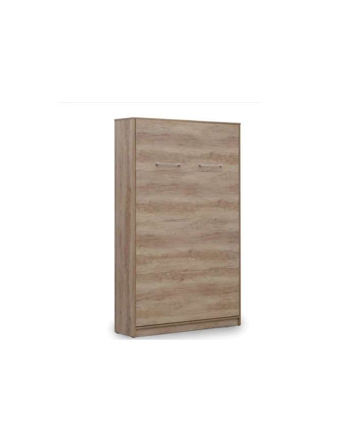 Armoire lit escamotable relevable vertical 120x200 cm chêne sonoma Premium