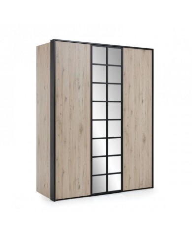 Armoire Loft 3 Portes – L’Art du Design Industriel & Élégance Moderne