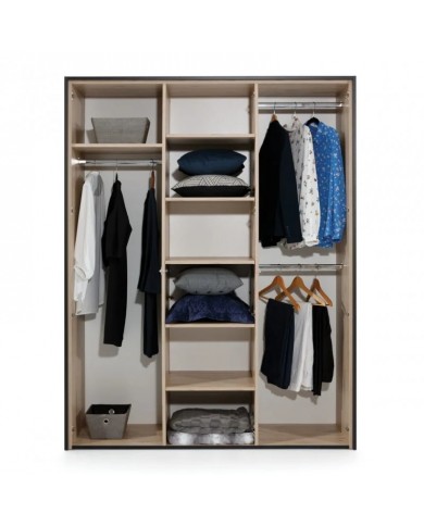 Armoire Loft 3 Portes – L’Art du Design Industriel & Élégance Moderne