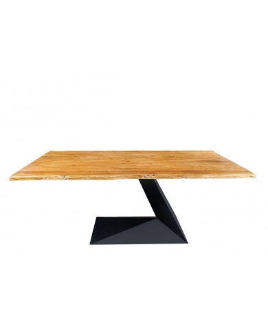 Table en bois massif d'acacia et pieds en métal design 200 cm MAGMA