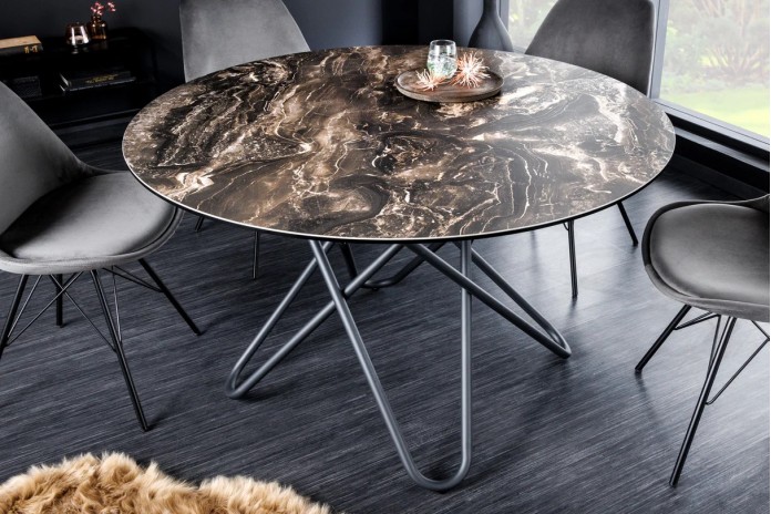 Table en céramique ronde 120 cm  CIRRUS