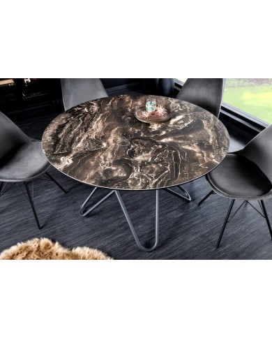 Table en céramique ronde 120 cm  CIRRUS