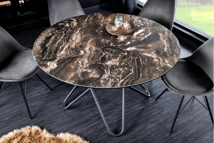 Table en céramique ronde 120 cm  CIRRUS