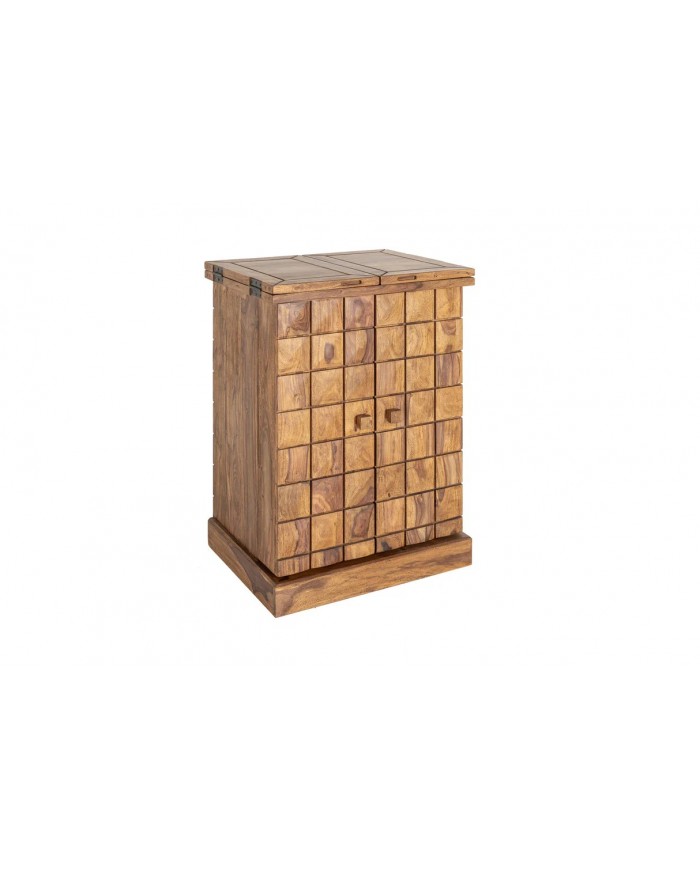Bar bois pliant massif de sheesham naturel 130 cm TESSELA