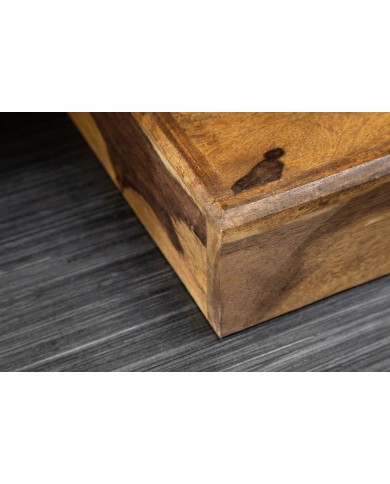 Bar bois pliant massif de sheesham naturel 130 cm TESSELA