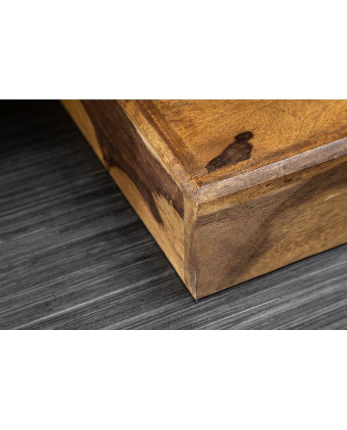Bar bois pliant massif de sheesham naturel 130 cm TESSELA