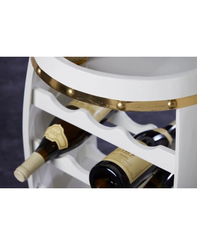 Tonneau à vin pour 14 bouteilles en bois de pin blanc CAVISTA 65 cm