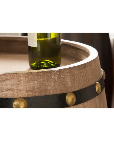 Casier à vin fût de tonneau en sapin 23 bouteilles CAVISTA 80 cm