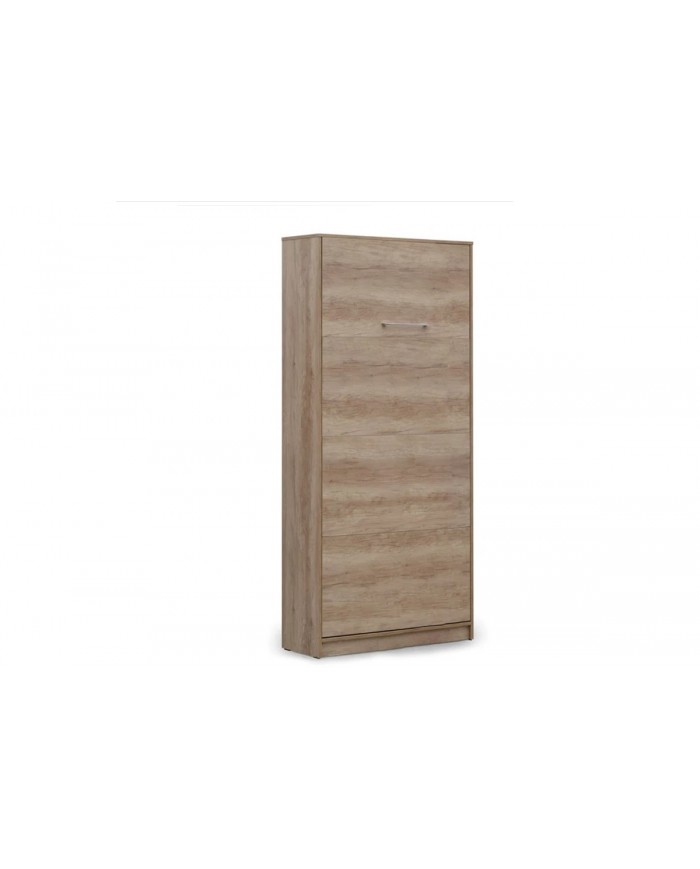 Armoire lit escamotable relevable vertical 90x200 cm chêne sonoma Premium