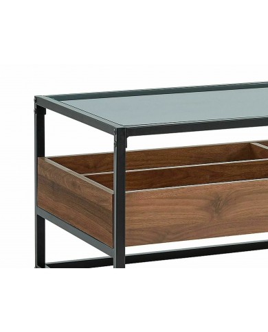 Console Design  – Élégance et Rangement Pratique avec Plateau en Verre Harmony C