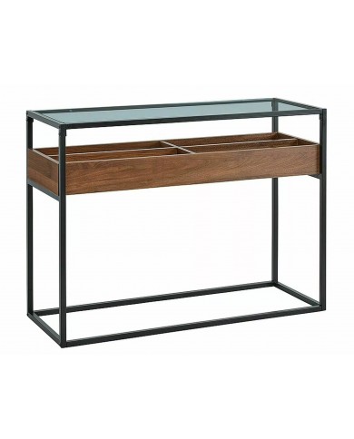 Console Design  – Élégance et Rangement Pratique avec Plateau en Verre Harmony C