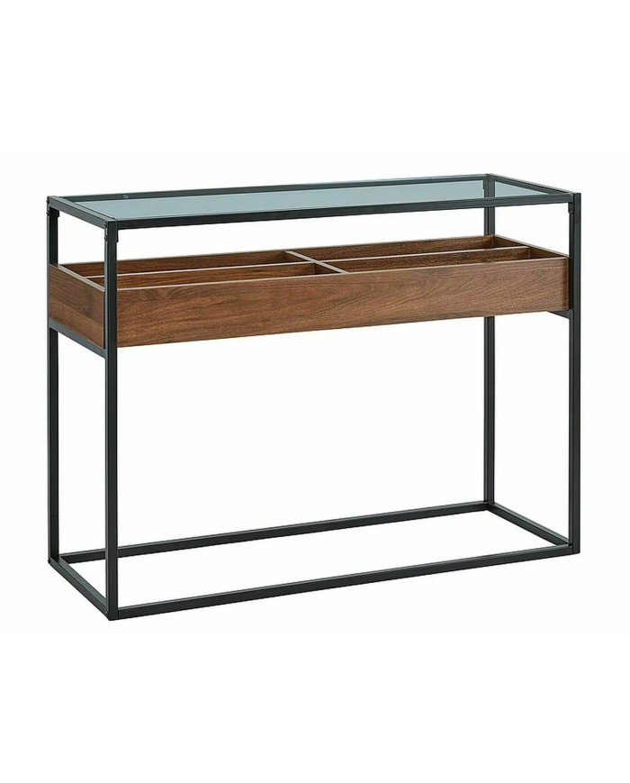 Console Design  – Élégance et Rangement Pratique avec Plateau en Verre Harmony C