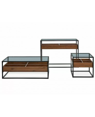 Console Design  – Élégance et Rangement Pratique avec Plateau en Verre Harmony C