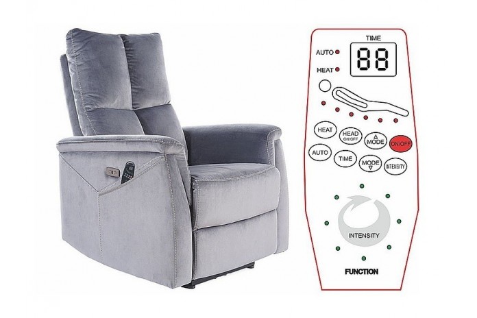 Fauteuil Électrique Relaxant Neptune M - Massage, Inclinaison et Levage Électrique