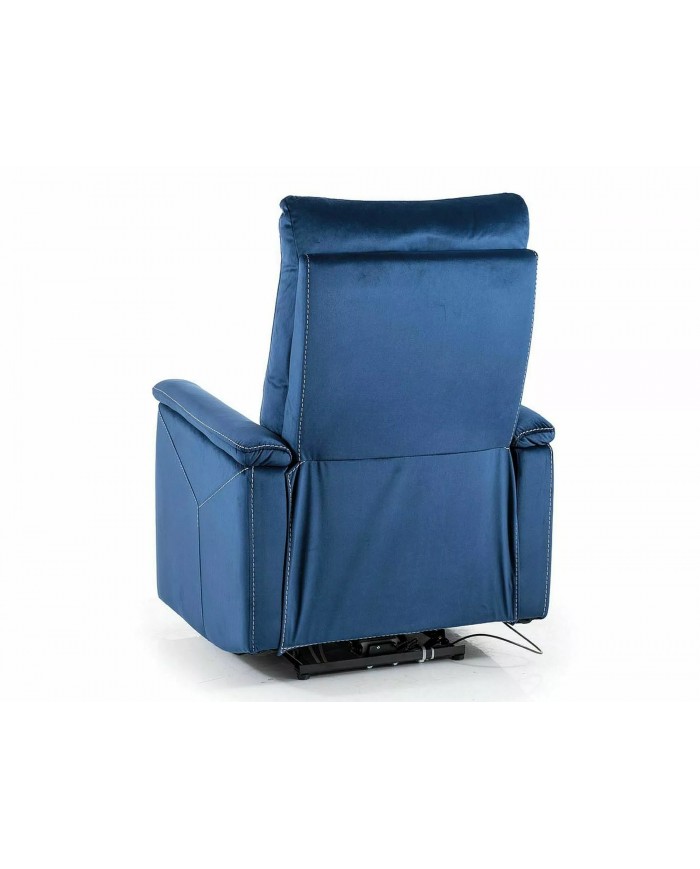 Fauteuil Électrique Relaxant - Massage, Inclinaison et Levage Électrique  NEPTUNE M Bleu