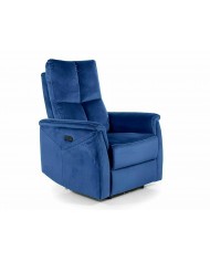 Fauteuil Électrique Relaxant - Massage, Inclinaison et Levage Électrique  NEPTUNE M Bleu