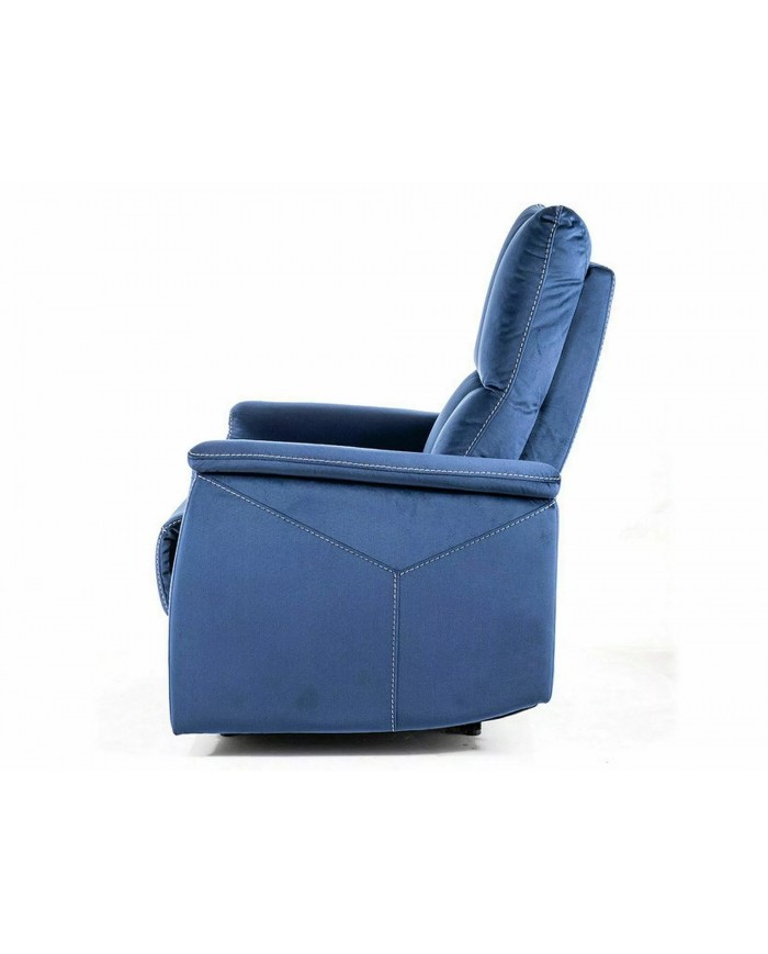 Fauteuil Électrique Relaxant - Massage, Inclinaison et Levage Électrique  NEPTUNE M Bleu
