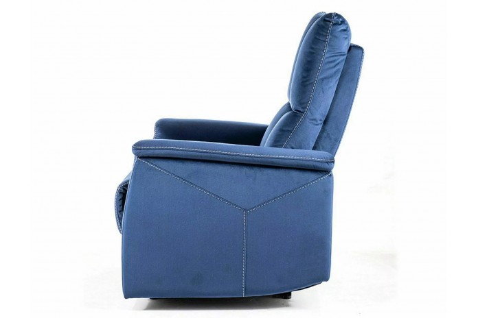 Fauteuil Électrique Relaxant - Massage, Inclinaison et Levage Électrique  NEPTUNE M Bleu