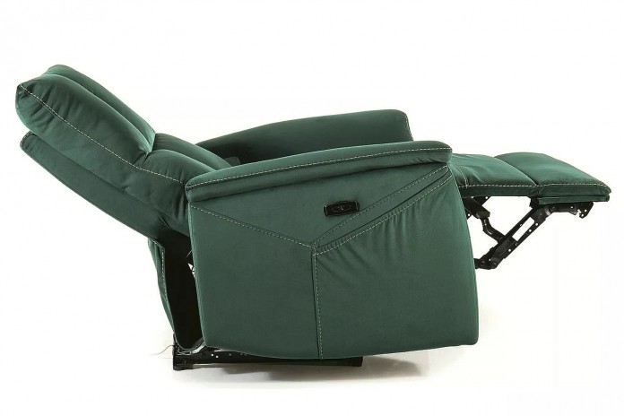 Fauteuil Électrique Relaxant - Massage, Inclinaison et Levage Électrique NEPTUNE M vert
