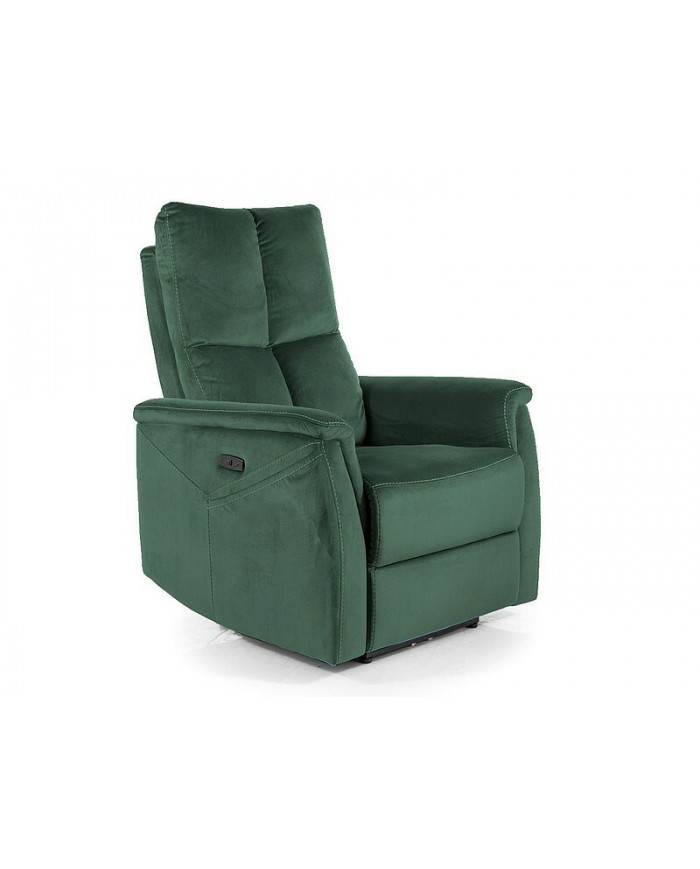 Fauteuil Électrique Relaxant - Massage, Inclinaison et Levage Électrique NEPTUNE M vert