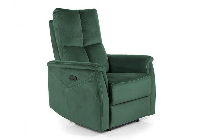 Fauteuil Électrique Relaxant - Massage, Inclinaison et Levage Électrique NEPTUNE M vert