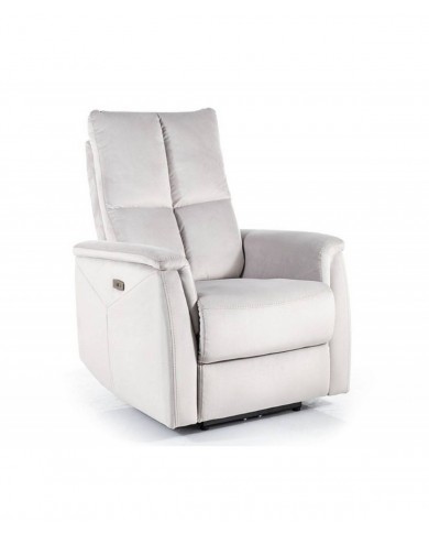 Fauteuil Électrique Relaxant - Massage, Inclinaison et Levage Électrique  NEPTUNE M gris clair