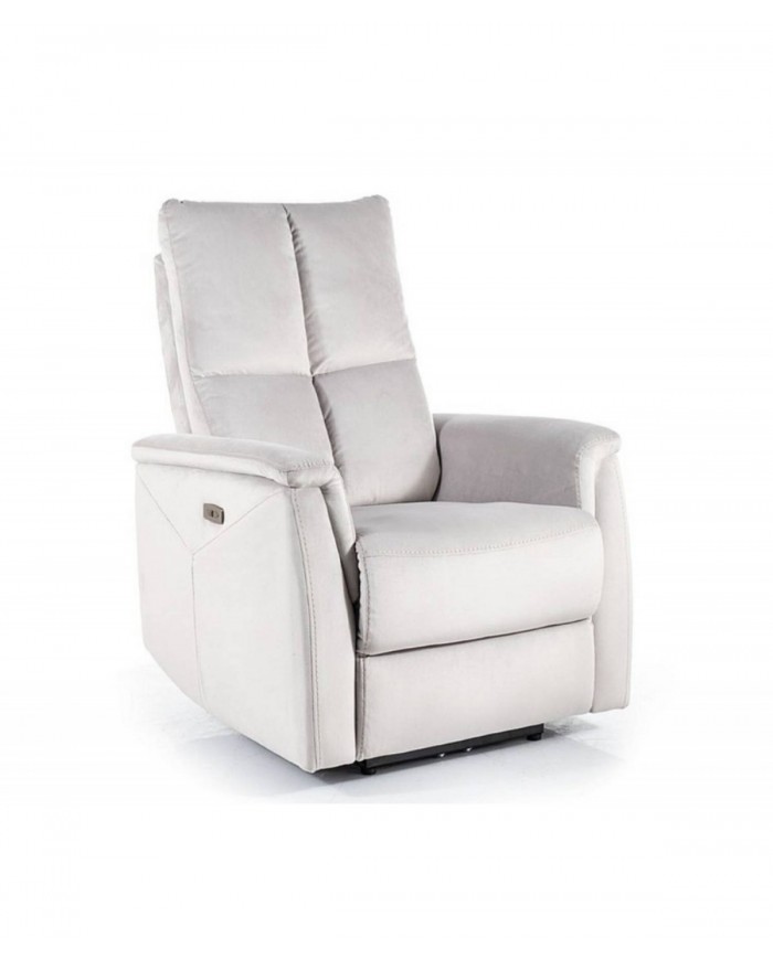 Fauteuil Électrique Relaxant - Massage, Inclinaison et Levage Électrique  NEPTUNE M gris clair