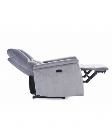 Fauteuil Électrique Relaxant - Massage, Inclinaison et Levage Électrique  NEPTUNE M gris clair
