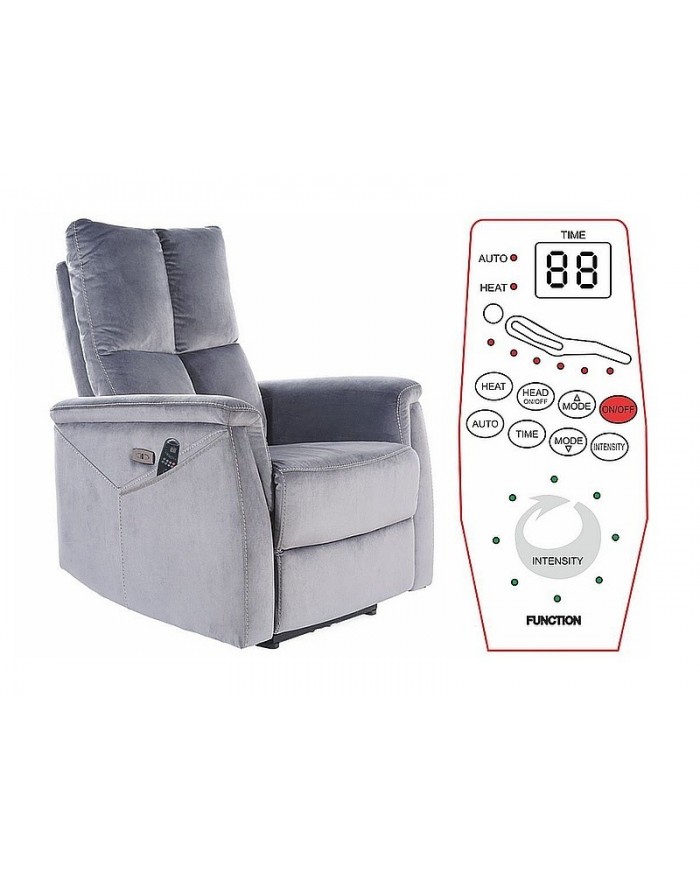 Fauteuil Électrique Relaxant - Massage, Inclinaison et Levage Électrique  NEPTUNE M beige