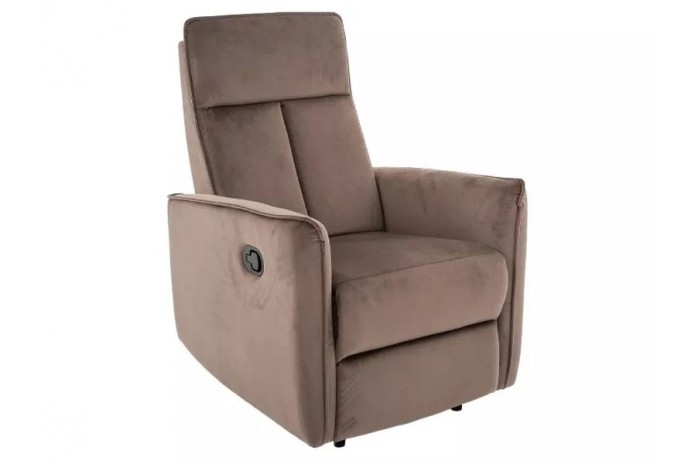 Fauteuil inclinable velours Inclinaison et Levage facile NOKI