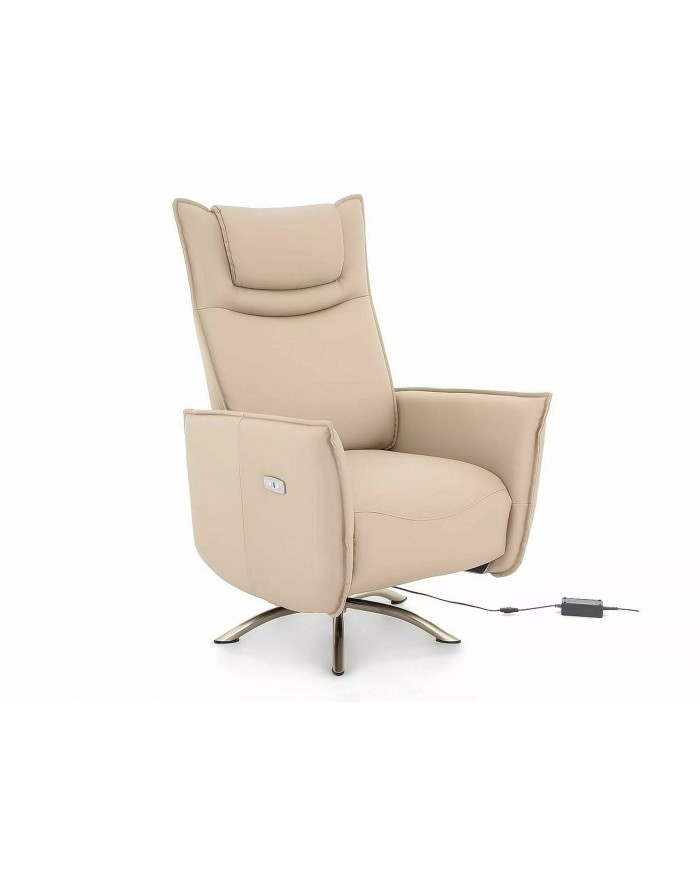 Fauteuil de relaxation éléctrique et pivotant Design Notos
