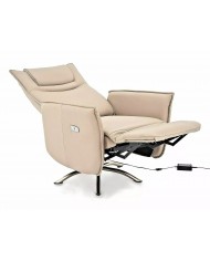 Fauteuil de relaxation éléctrique et pivotant Design Notos