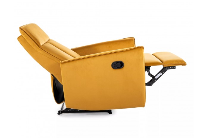 Fauteuil inclinable velours Inclinaison et Levage facile NOKI curry